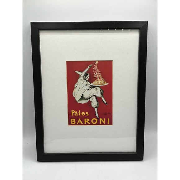 Dayton Hudson Brands Other - Leonetto Cappiello Pates Baroni Vintage Ad Framed Art Print 11x14 Pasta Decor